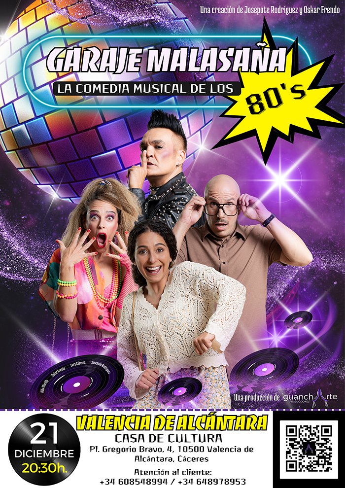 Teatro: GARAJE MALASAÑA, La Comedia Musical de los 80