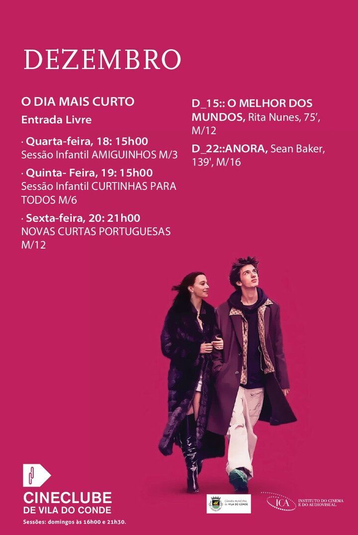 Programação Cineclube - Dezembro