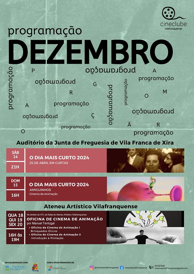 Programação de Dezembro - Cineclube Vilafranquense