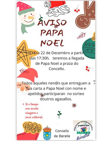 VISITA DE PAPÁ NOEL EN BARALLA