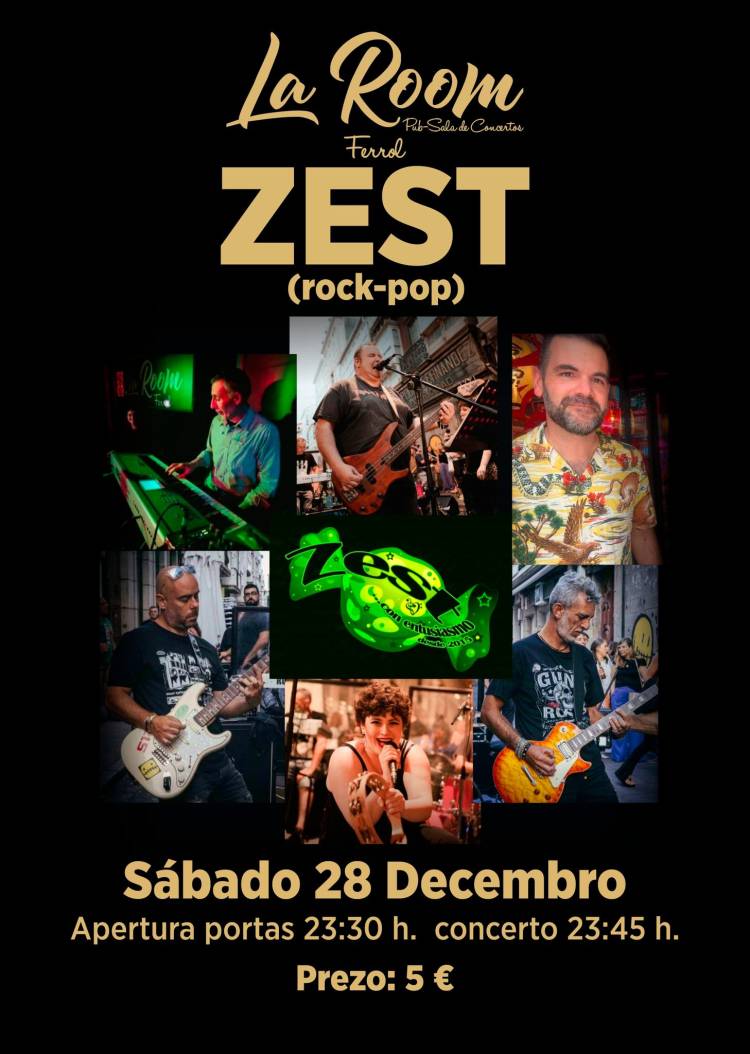 Concerto de ZEST   ( Rock-pop)  ( 5 €)