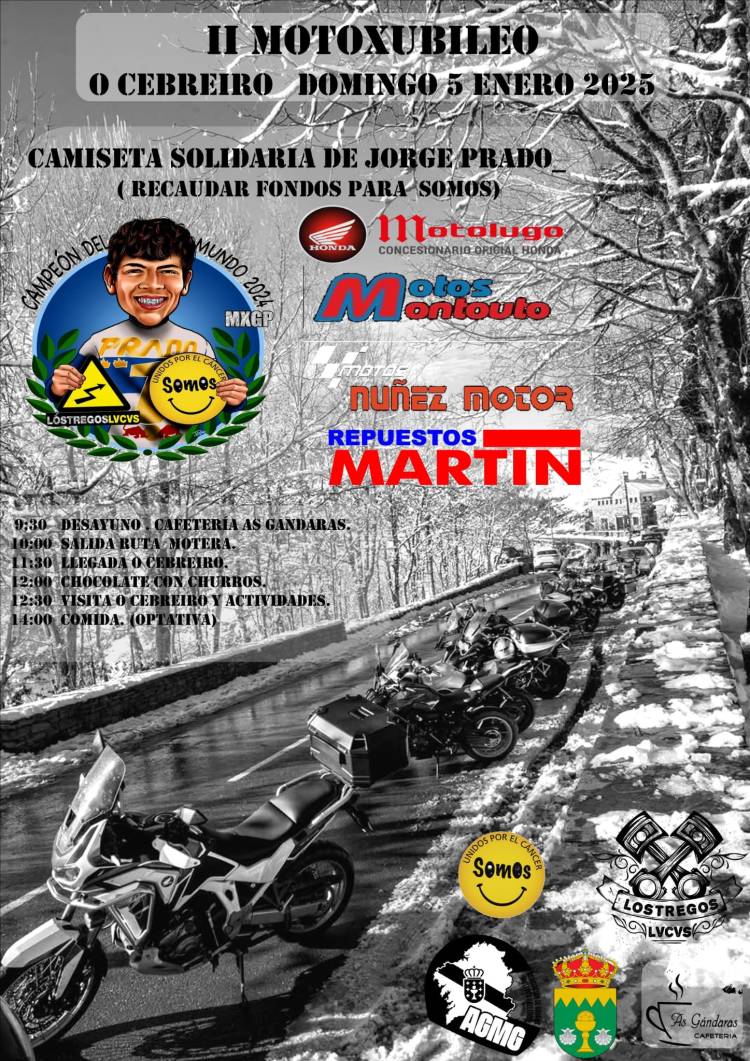II Motoxubileo O Cebreiro, Lugo. Organiza Motoclub Lostregos Lvcvs