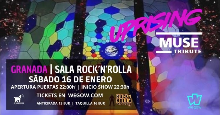 UPRISING MUSE TRIBUTE EN GRANADA, ROCK'N'ROLLA UNDERGROUND CLUB