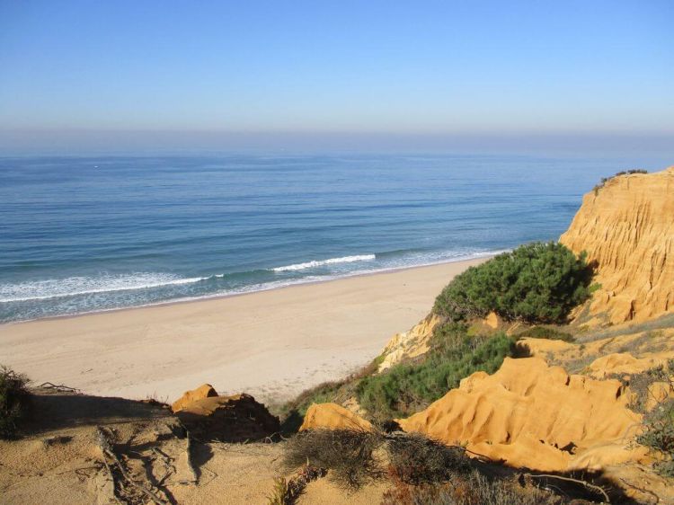 Caminhando na Lagoa de Albufeira