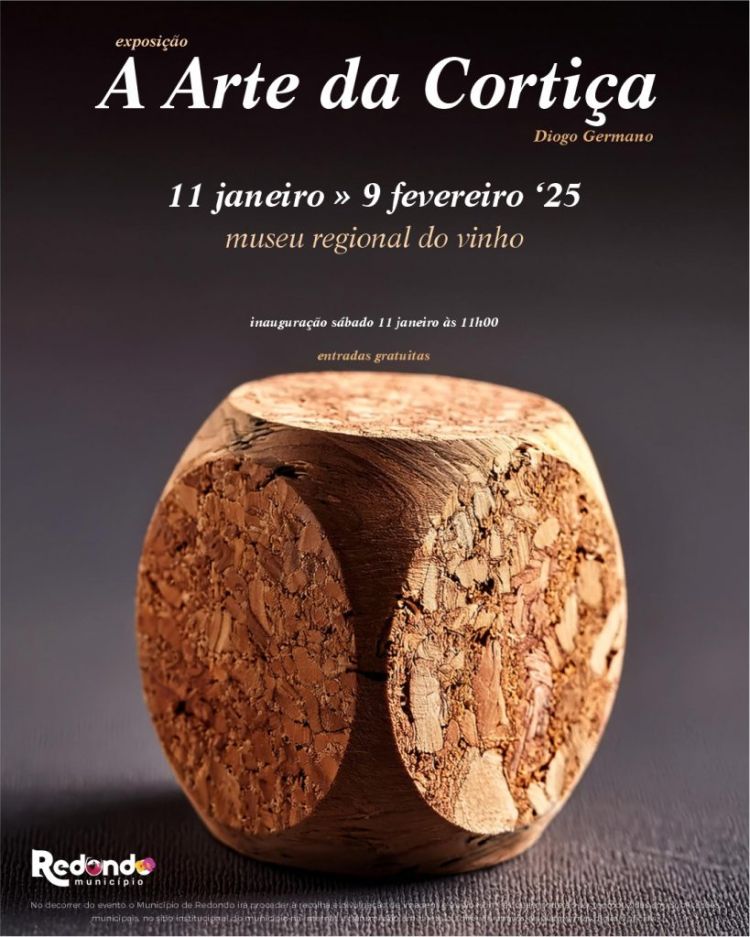 Exposição “A Arte da Cortiça” de Diogo Germano | de 11 de janeiro a 09 de fevereiro | Museu Regional do Vinho