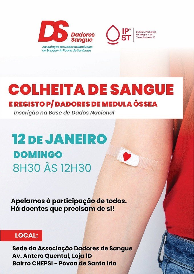 Colheita de Sangue e Registo para Dadores de Medula Óssea