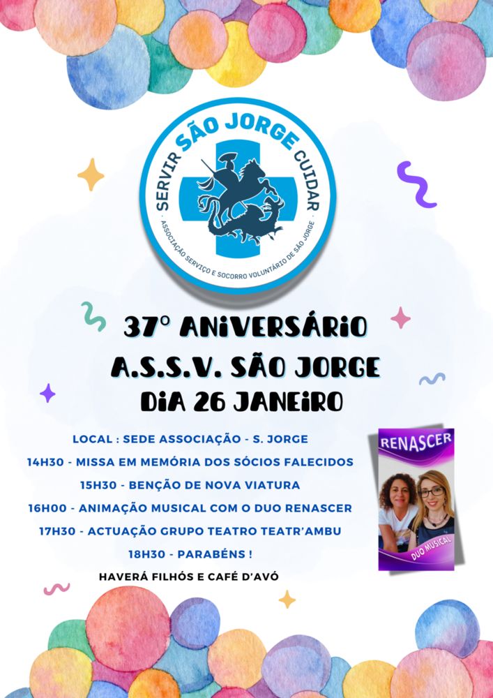 37º Aniversário ASSV São Jorge