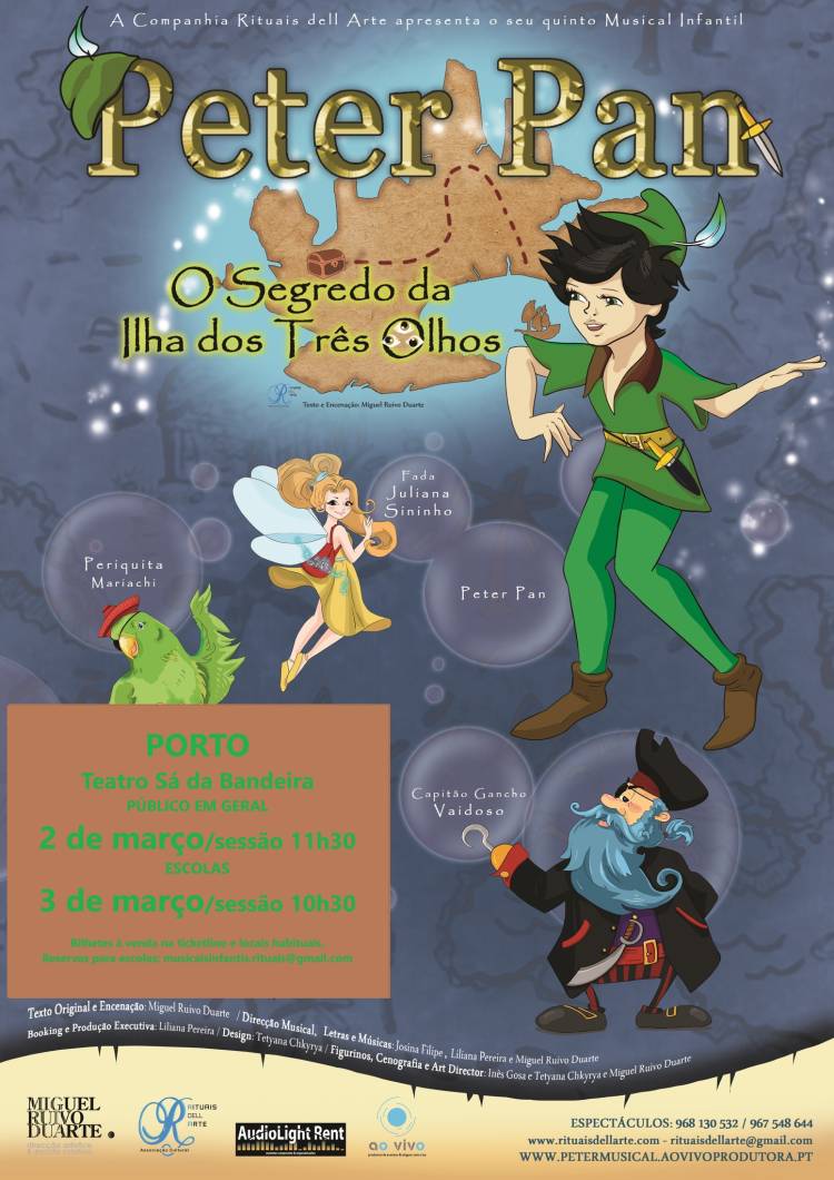 musical PETER PAN no PORTO
