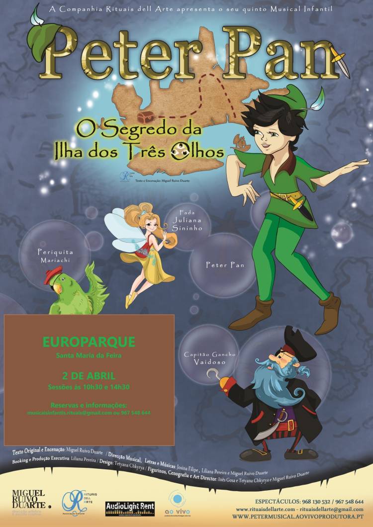 musical PETER PAN no EUROPARQUE