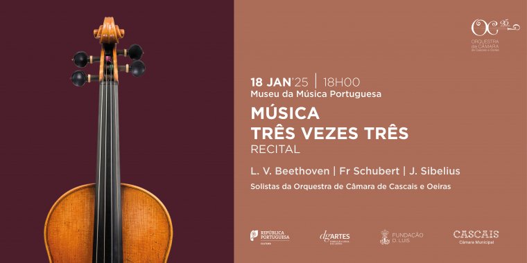 “Música Três Vezes Três', recital pela OCCO - Orquestra de Câmara de Cascais e Oeiras
