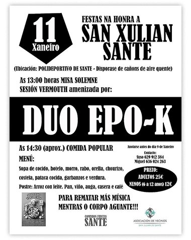 FESTAS DE SAN XULIÁN 2025 | SANTE
