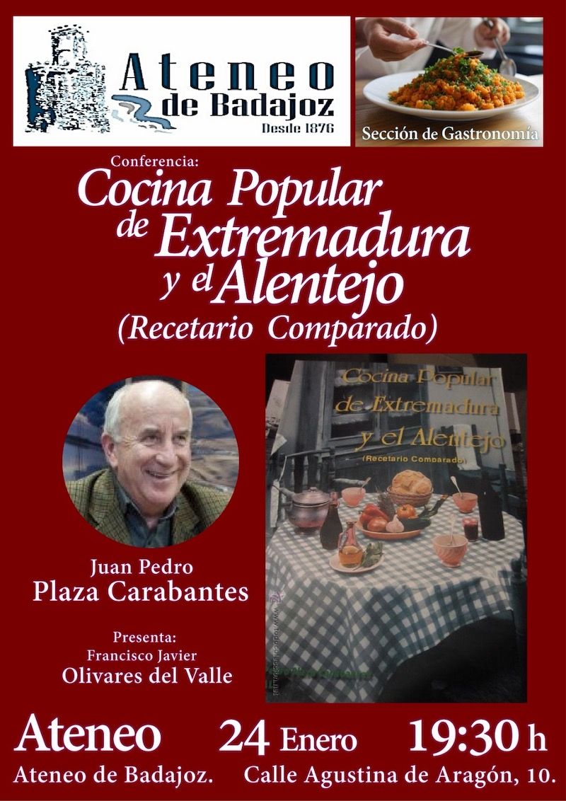 Conferencia 'Cocina popular de Extremadura y el Alentejo'
