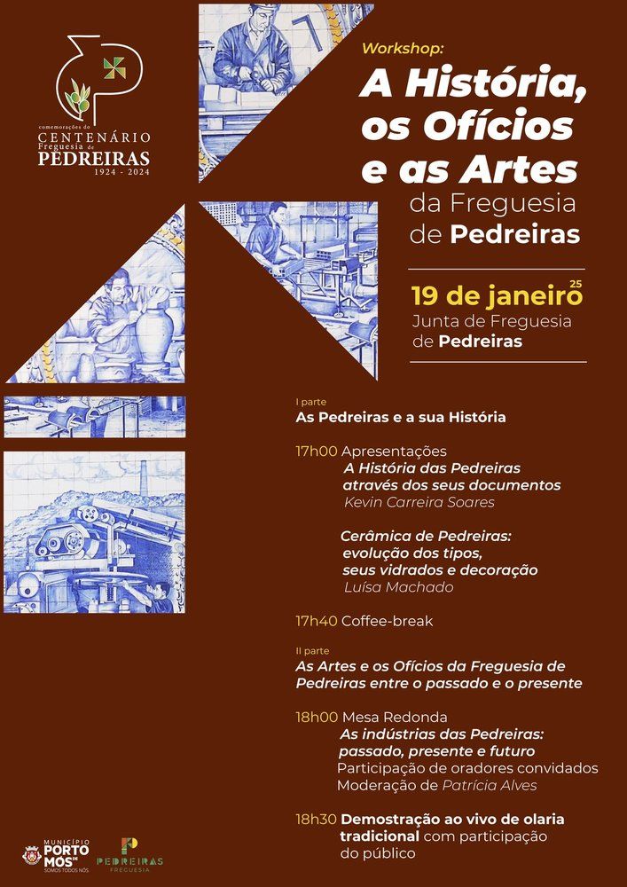 Workshop 'A história, os ofícios e as artes da freguesia de Pedreiras'