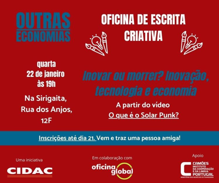 OUTRAS ECONOMIAS #4 | Oficina de escrita criativa
