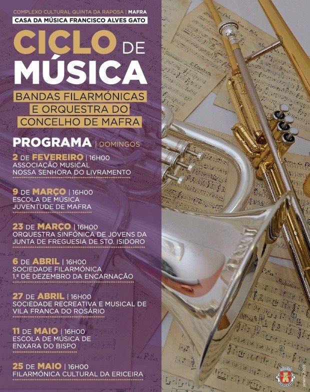 Ciclo de Música 'Bandas Filarmónicas e Orquestra do Concelho de Mafra'