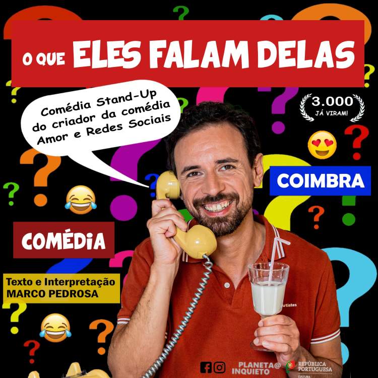 O QUE ELES FALAM DELAS de Marco Pedrosa [stand-up comedy]