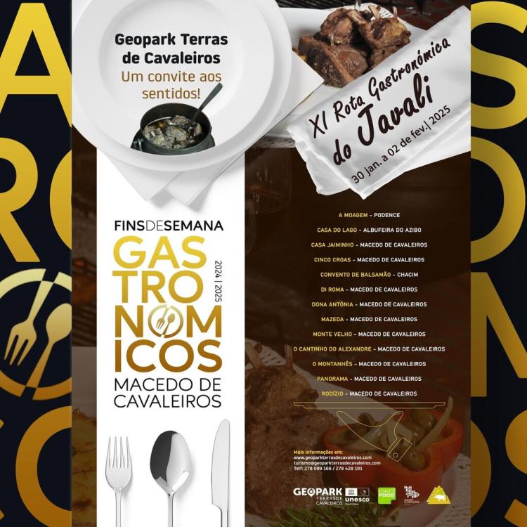 Fim-de-semana gastronómico: XI Rota Gastronómica do Javali