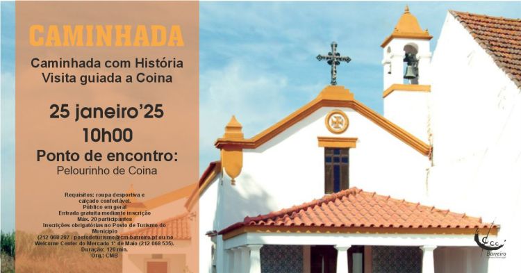 Caminhada com História: visita guiada a Coina