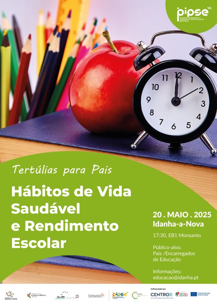 Tertúlias para pais: Hábitos de Vida  Saudável e Rendimento Escolar