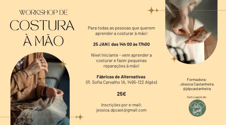 WORKSHOP DE COSTURA À MÃO
