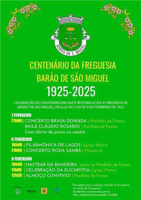 Centenário da Freguesia de Barão de São Miguel 1925 - 2025
