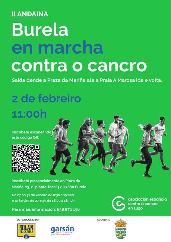 II Andaina Burela en marcha contra o cancro