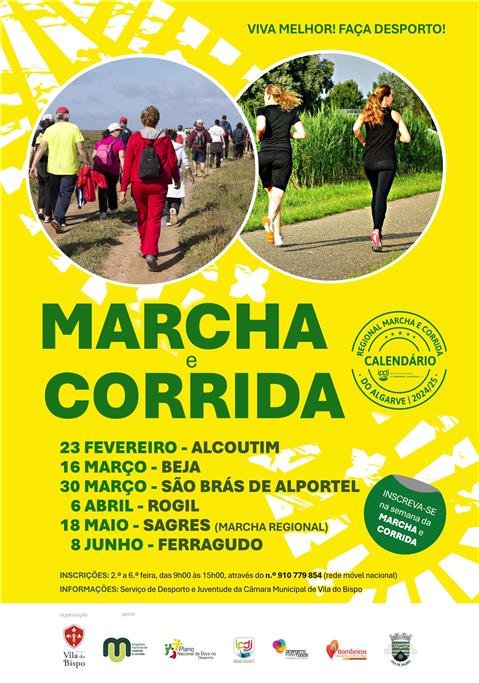 Marcha e Corrida - fevereiro a junho de 2025