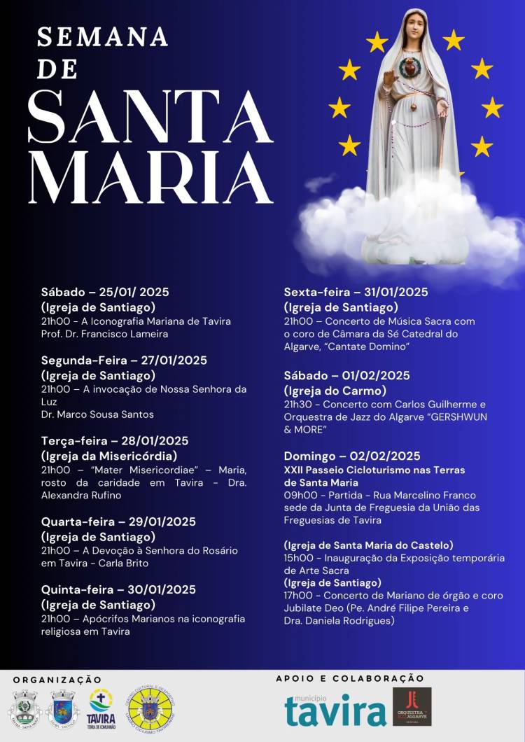 Semana de Santa Maria | “Mater Misericordiae” – Maria, rosto da caridade em Tavira – Dra. Alexandra 