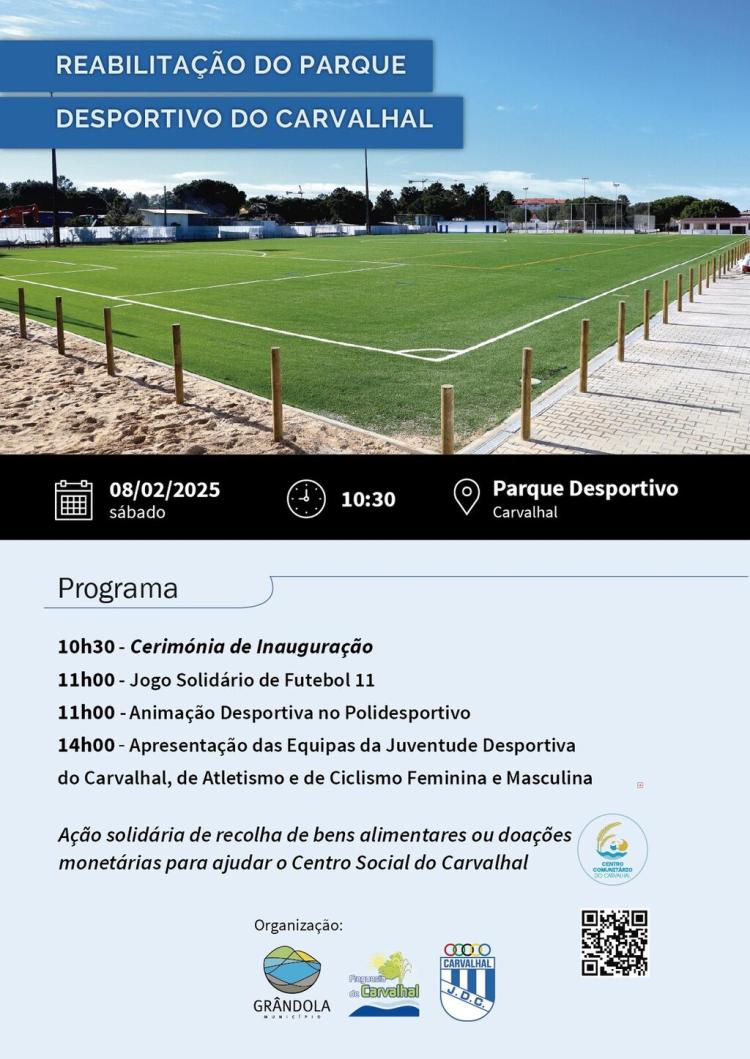 DESPORTO | Inauguração da reabilitação do Parque Desportivo do Carvalhal