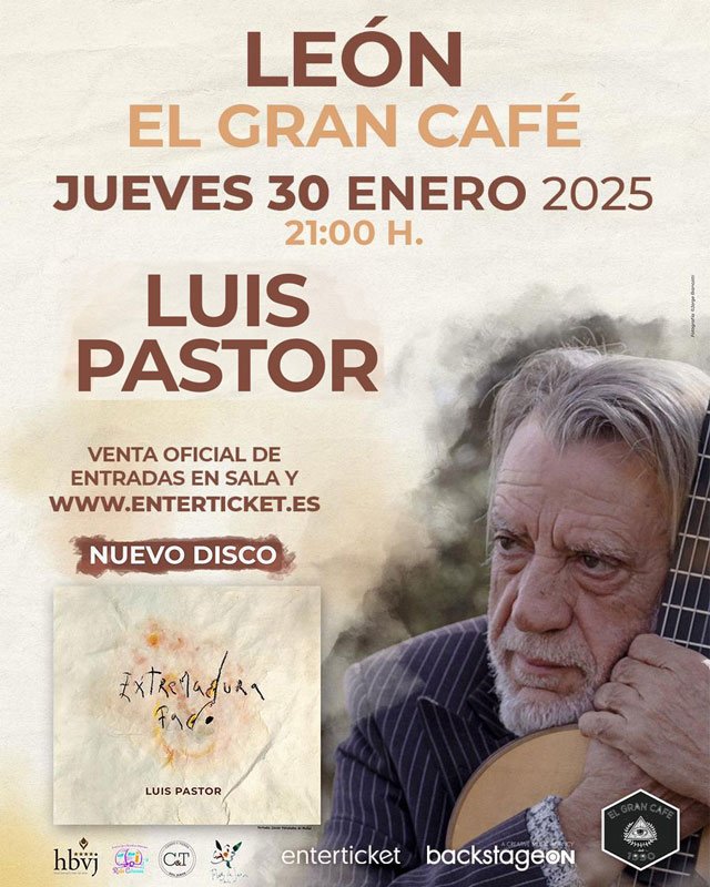 Luis Pastor. Gira Extremadura fado. El Gran Café