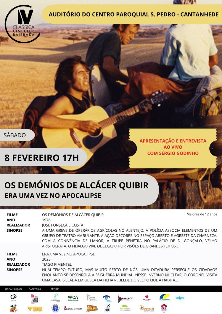 Cinema e entrevista ao vivo: Sérgio Godinho - Demónios de Alcácer Quibir - Era uma vez no Apocalipse