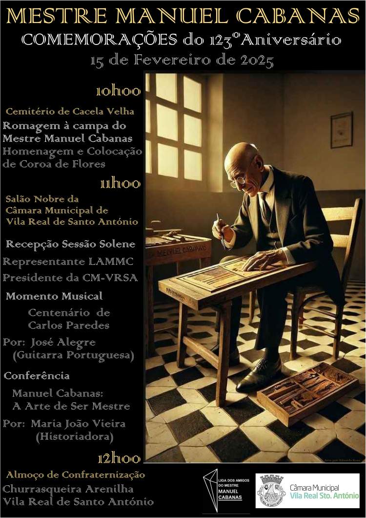 123º Aniversário do Mestre Manuel Cabanas (1902-2025)