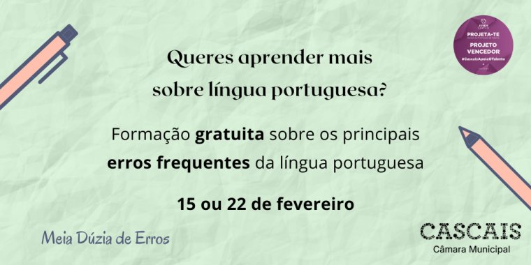 Formação | Queres aprender mais sobre língua portuguesa?