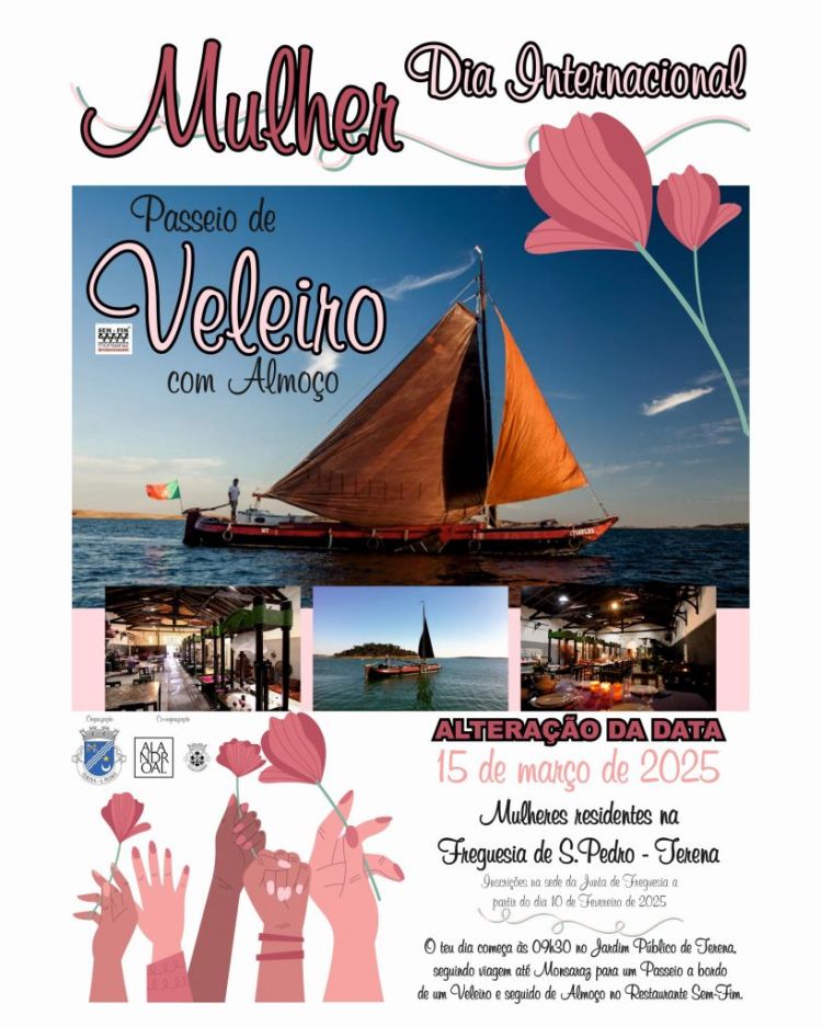 Dia Internacional da Mulher – Passeio de Veleiro com Almoço