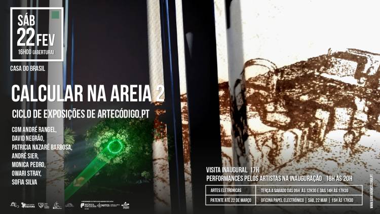 Calcular na Areia 2 (Ciclo de Exposições), de ArteCódigo.pt