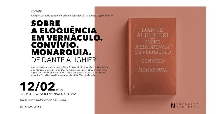 Apresentação do livro da coleção Itálica, “Sobre a Eloquência em Vernáculo. Convívio. Monarquia.”