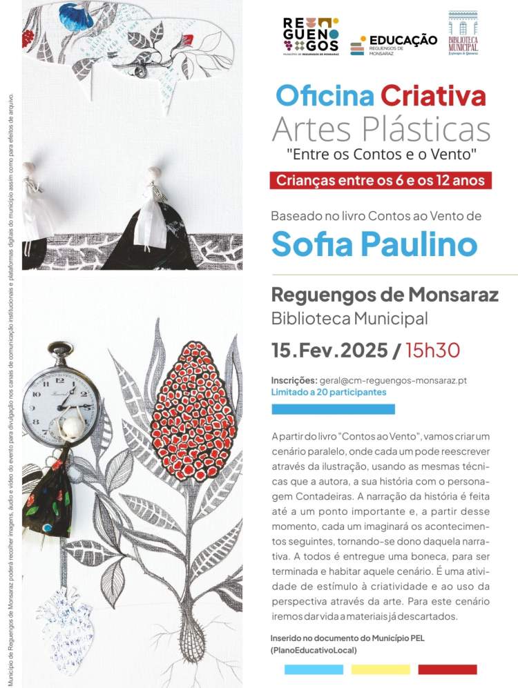 Oficina Criativa de Artes Plásticas “Entre os Contos e o Vento”
