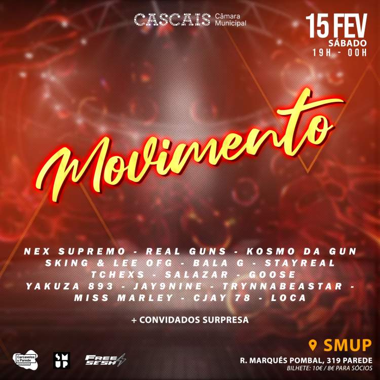 MOVIMENTO Noite de Hip-Hop ○ SMUP 