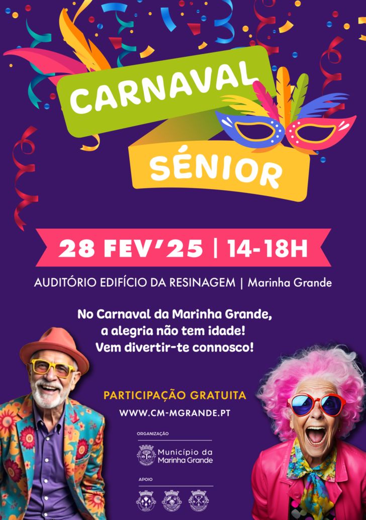 MATINÉ DE CARNAVAL SÉNIOR COM INSCRIÇÕES ABERTAS