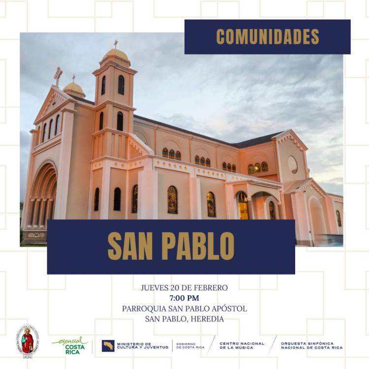 Orquesta Sinfónica Nacional en San Pablo de Heredia
