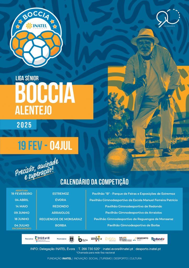 II Liga Sénior Boccia Inatel | Redondo | 14 de maio | Pavilhão Gimnodesportivo de Redondo