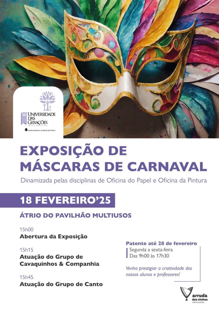 Exposição de máscaras de Carnaval