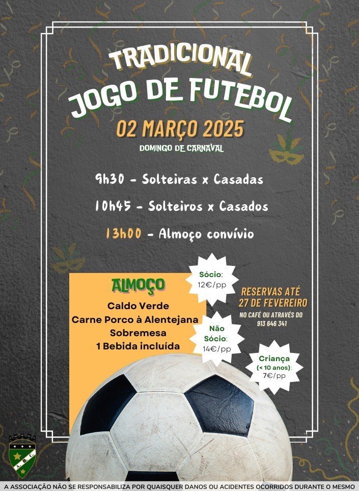 Tradicional Jogo de Futebol