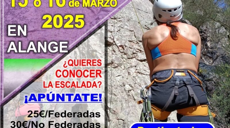 2ª Actividad de fomento femenino a la escalada