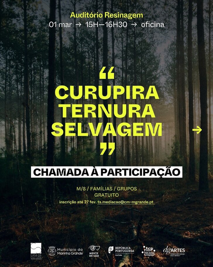 CO-CRIAÇÃO ARTÍSTICA SOBRE A FLORESTA NO AUDITÓRIO DA RESINAGEM