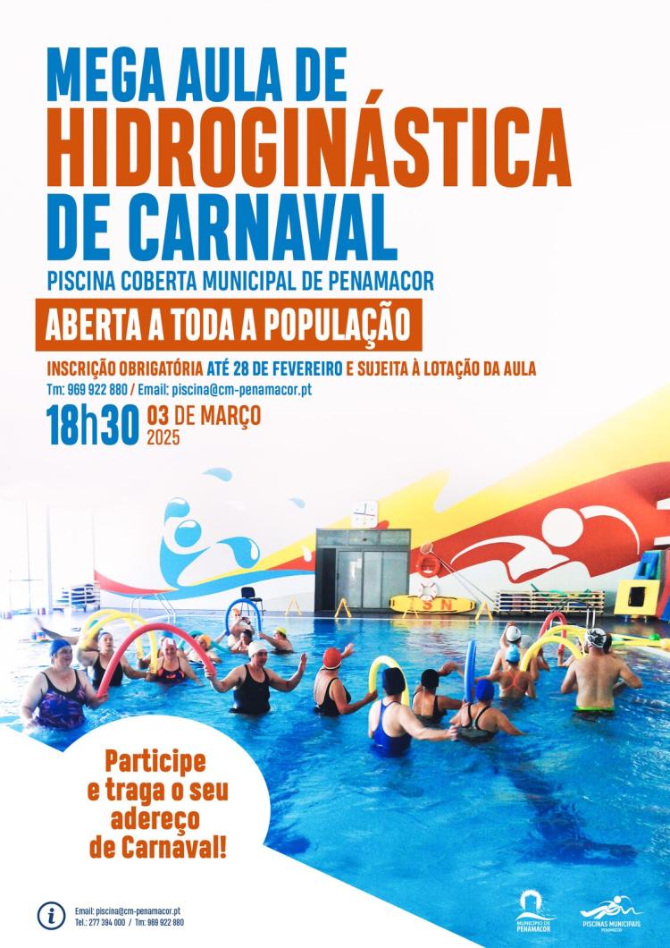 Mega Aula de Hidroginástica de Carnaval