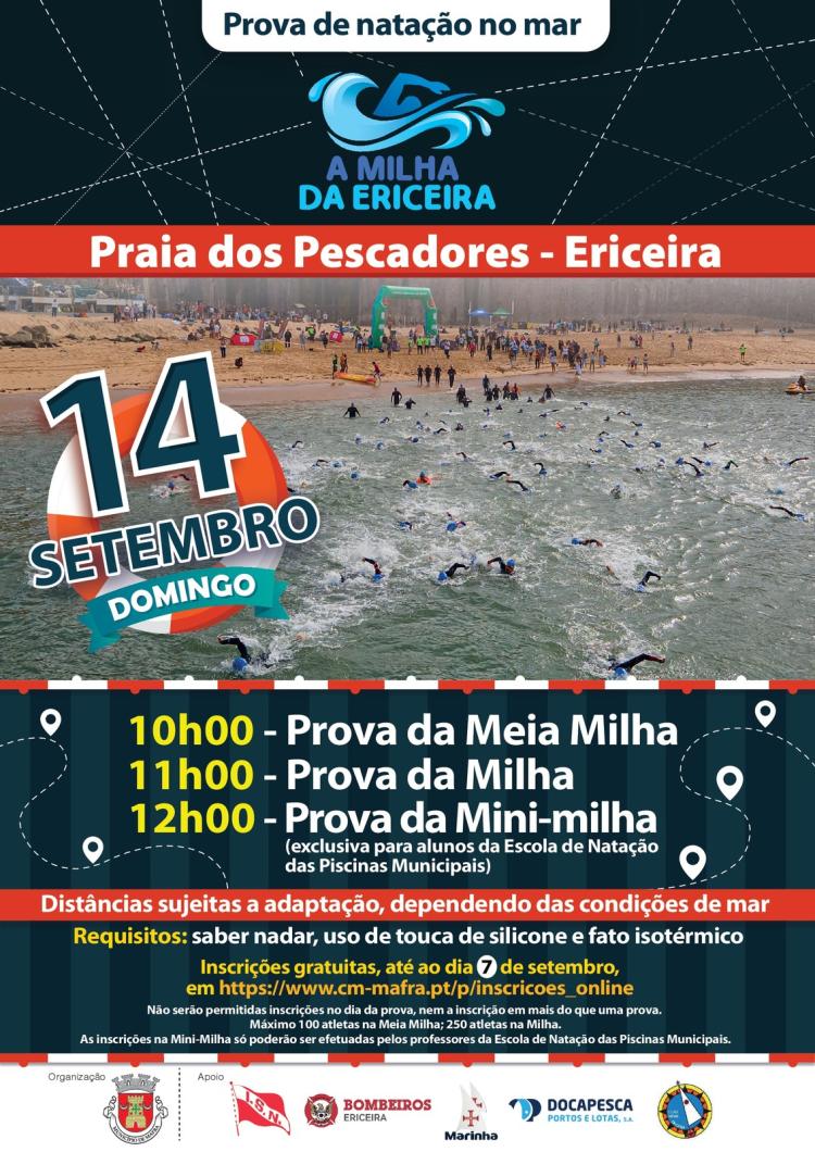 Prova de Natação no Mar 'A Milha da Ericeira'