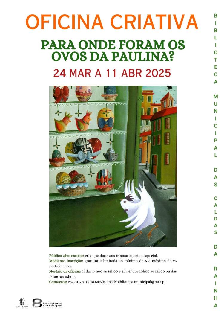 Oficina criativa: Para onde foram os ovos da Paulina?