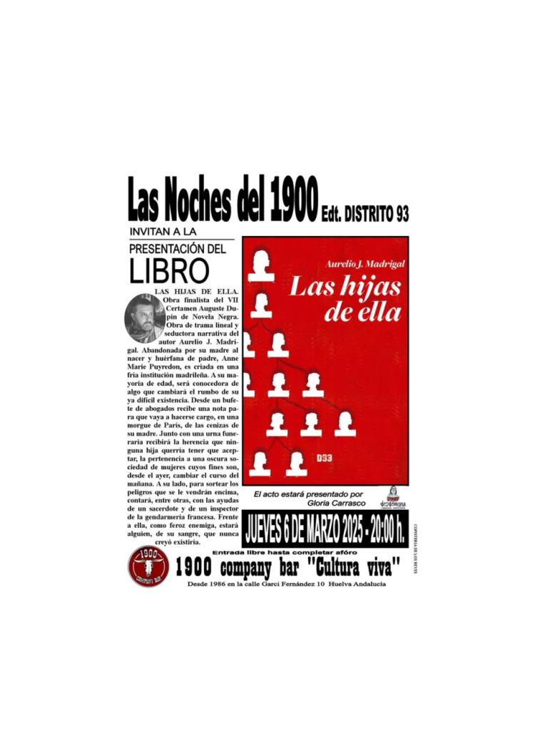 Presentación del libro: 'Las hijas de ella'