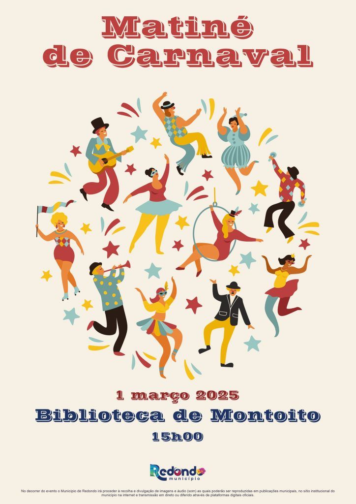 Matiné de Carnaval | 01 de março | 15h00 | Biblioteca de Montoito